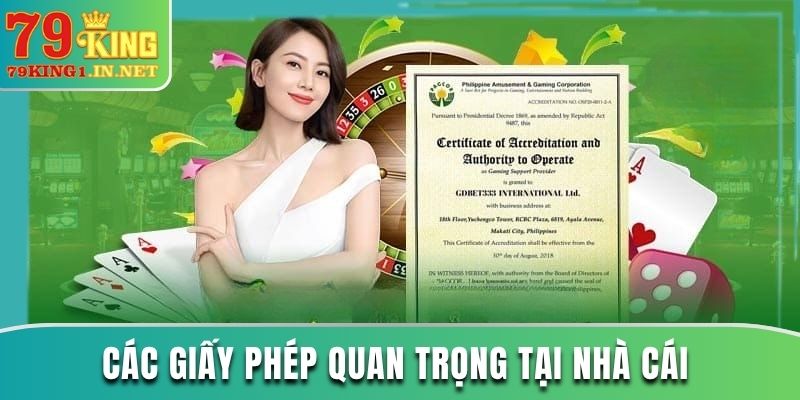 Giấy Phép Hoạt Động Và Sự Uy Tín Của Nhà Cái 79King Các giấy phép quan trọng